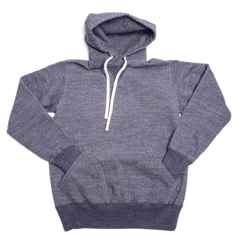9886 Suvin Gold Loopwheel Hoodie Heather Navy sold by Brooklyn Clothing Co.