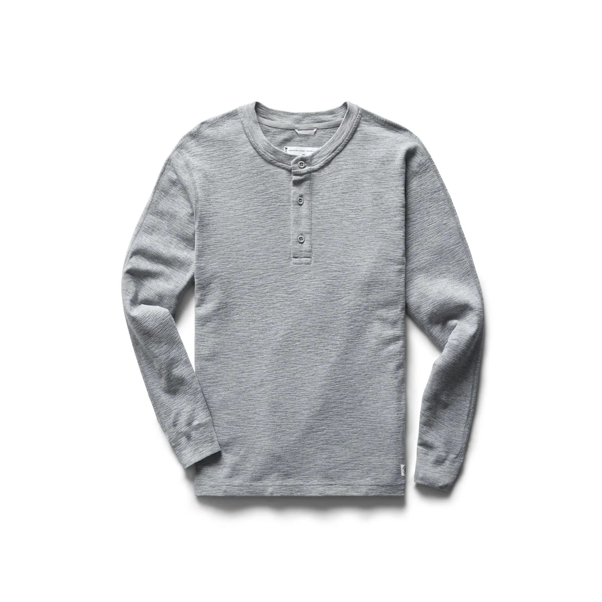 1x1 Slub Henley Heather Grey sold by Brooklyn Clothing Co.
