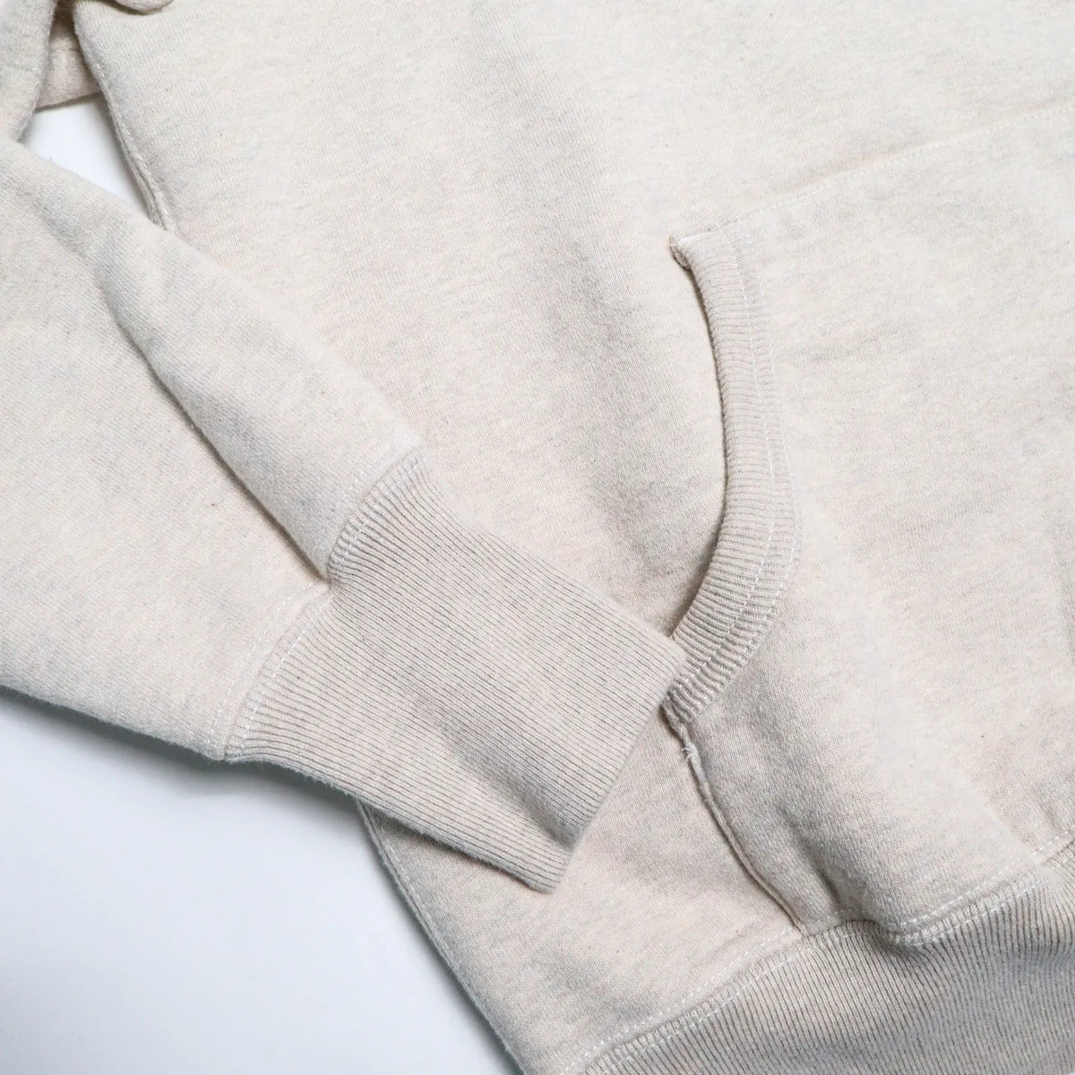 Loopwheel Hoodie Sweat Oatmeal sold by Brooklyn Clothing Co. product image thumbnail 3