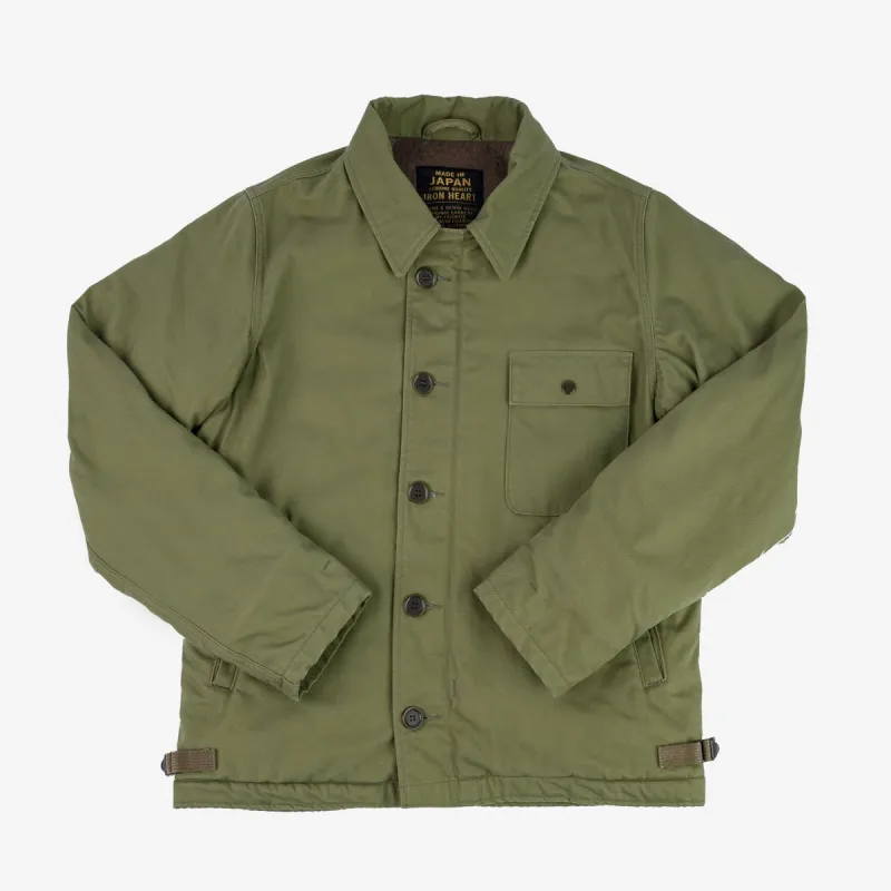 IHM-39-OLV Military Serge A2 Deck Jacket Olive sold by Brooklyn Clothing Co.