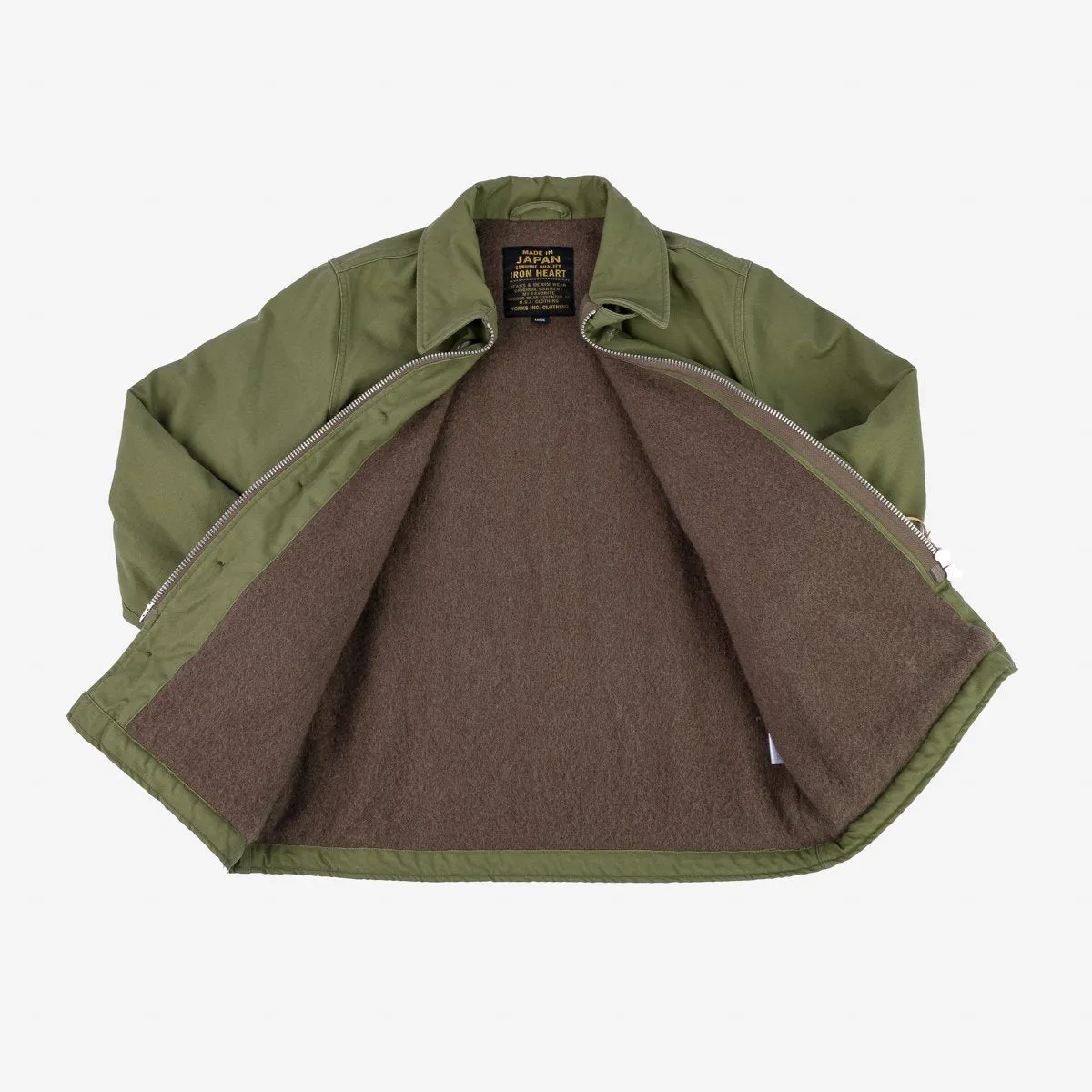 IHM-39-OLV Military Serge A2 Deck Jacket Olive sold by Brooklyn Clothing Co. product image thumbnail 3