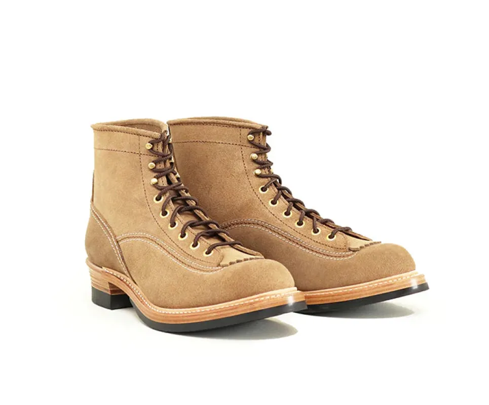 LK-004 Donkey Puncher Boots Horween CXL Natural Roughout sold by Brooklyn Clothing Co.
