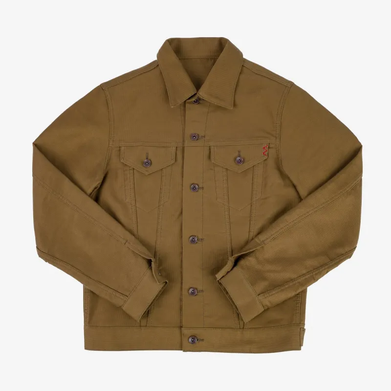 IHJ-126-KHA 12oz Whipcord Modified Type III Jacket Khaki sold by Brooklyn Clothing Co.