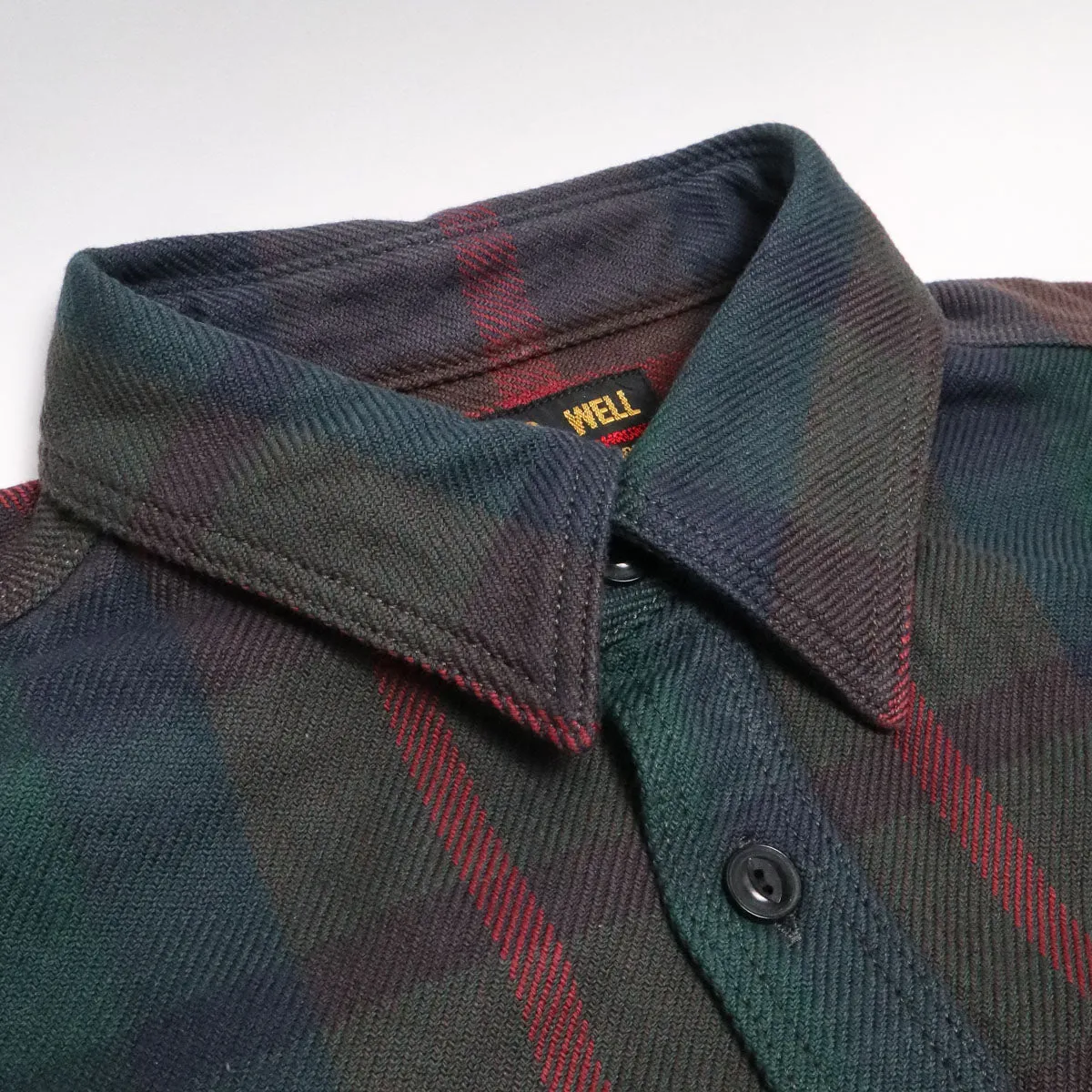 15.5oz Extra Heavy Flannel Shirt Green sold by Brooklyn Clothing Co. product image thumbnail 2
