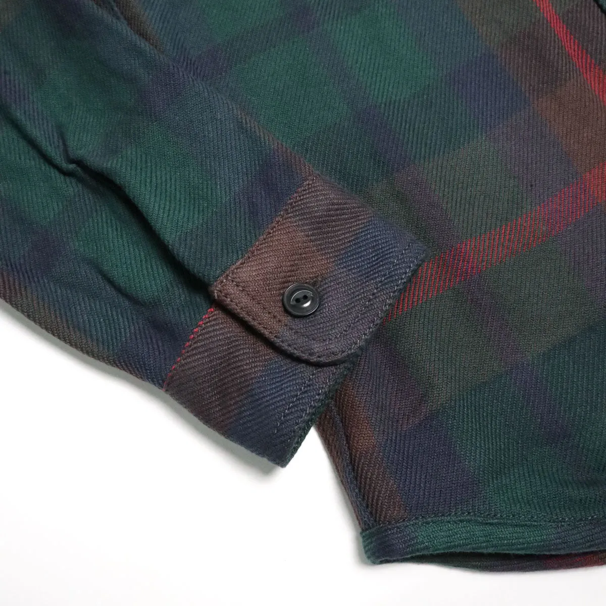15.5oz Extra Heavy Flannel Shirt Green sold by Brooklyn Clothing Co. product image thumbnail 4