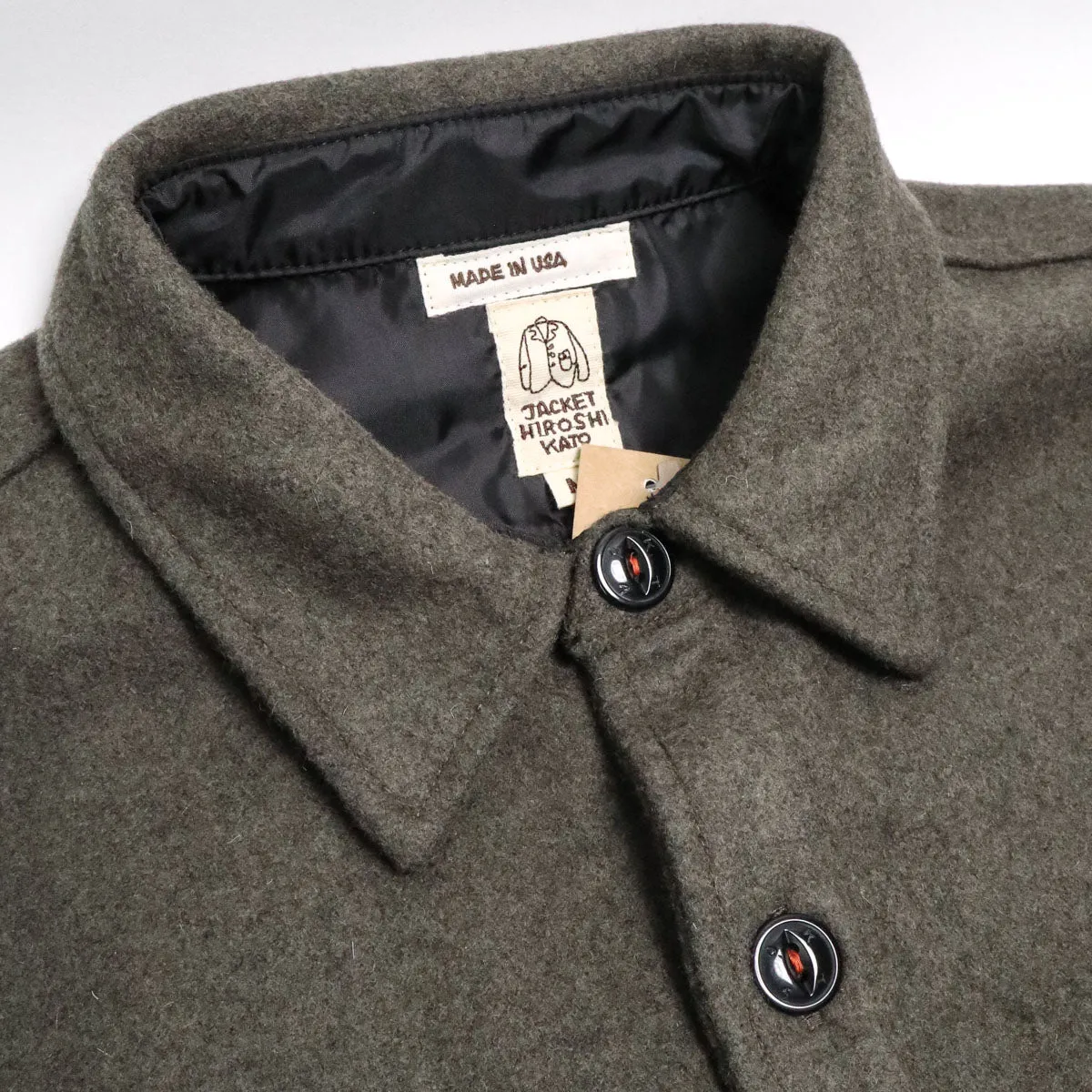 The Anvil Melton Wool Dark Green sold by Brooklyn Clothing Co. product image thumbnail 2