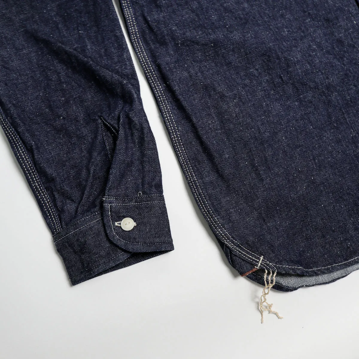 SJSW-SC01 10oz Japanese Selvedge Denim Work Shirt Indigo sold by Brooklyn Clothing Co. product image thumbnail 4