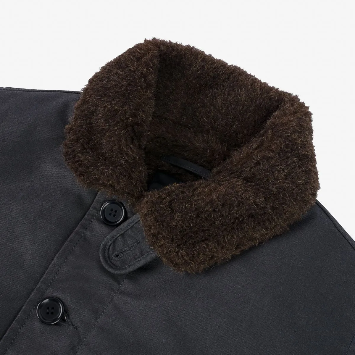 IHM-37-BLK Oiled Whipcord N1 Deck Jacket Black sold by Brooklyn Clothing Co. product image thumbnail 2