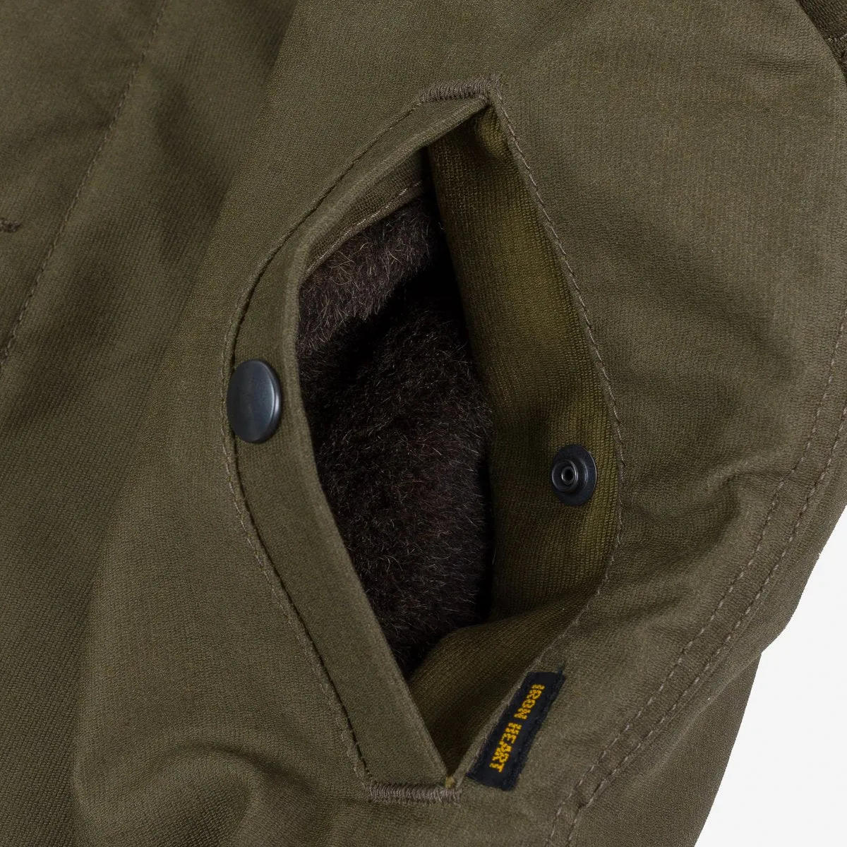 IHM-37-ODG Oiled Whipcord N1 Deck Jacket Olive sold by Brooklyn Clothing Co. product image thumbnail 3
