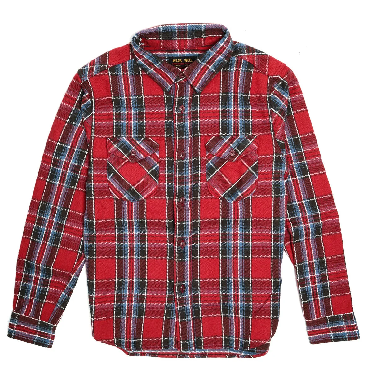 Heavy Flannel Shirt Red Type-B sold by Brooklyn Clothing Co.