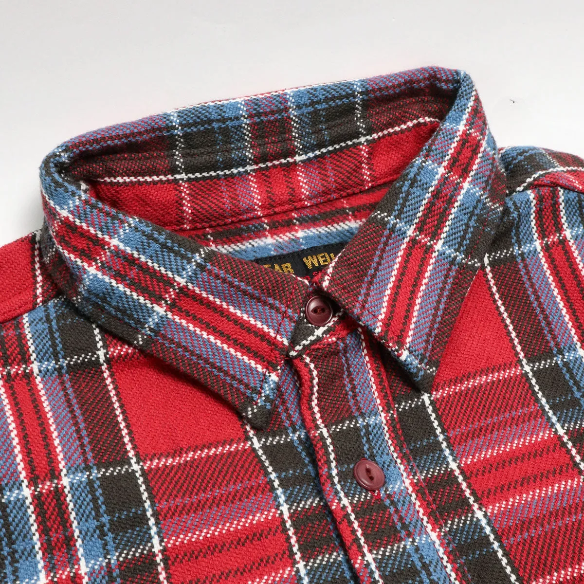Heavy Flannel Shirt Red Type-B sold by Brooklyn Clothing Co. product image thumbnail 2