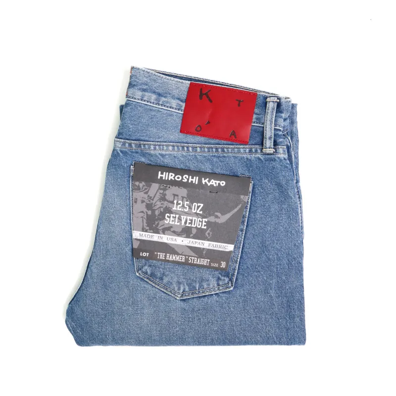 The Hammer Straight 12.5oz Natural Slub Ella sold by Brooklyn Clothing Co.