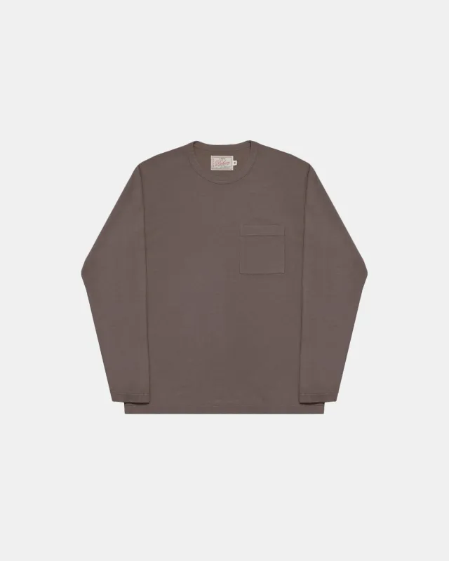 Heavy Duty Long Sleeve Pocket Tee Smoke sold by Brooklyn Clothing Co.