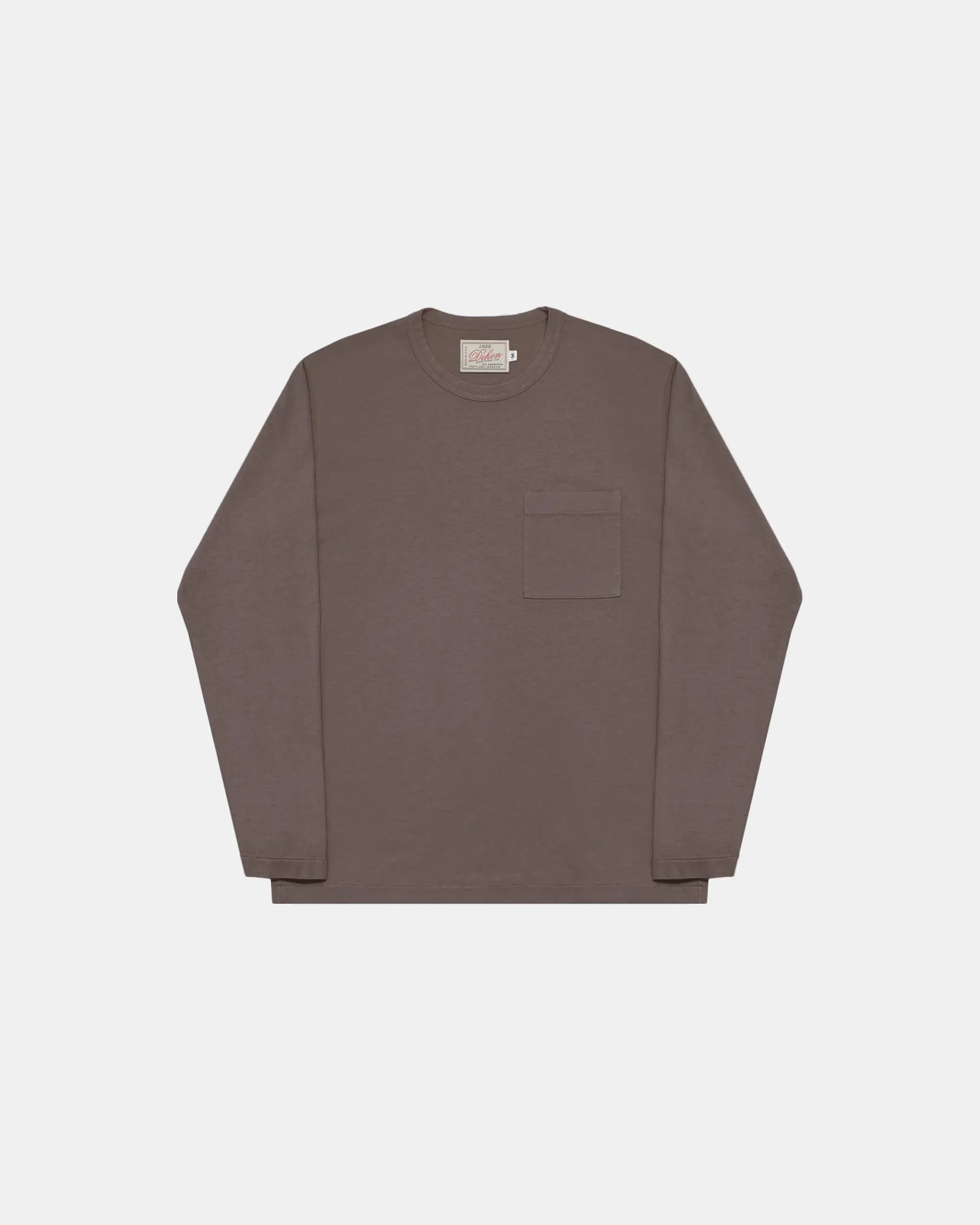 Heavy Duty Long Sleeve Pocket Tee Smoke sold by Brooklyn Clothing Co.