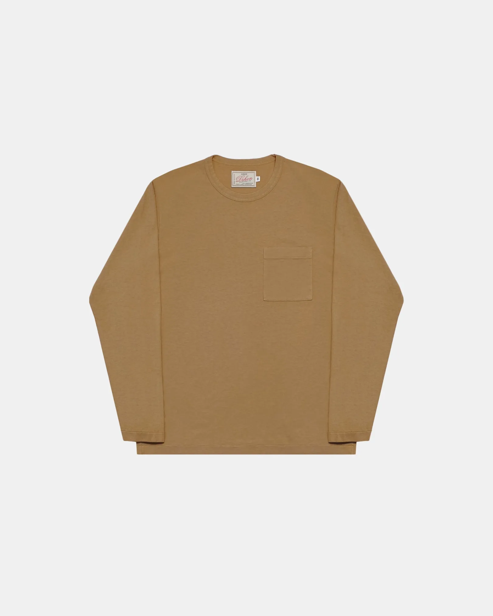Heavy Duty Long Sleeve Pocket Tee Fawn sold by Brooklyn Clothing Co.