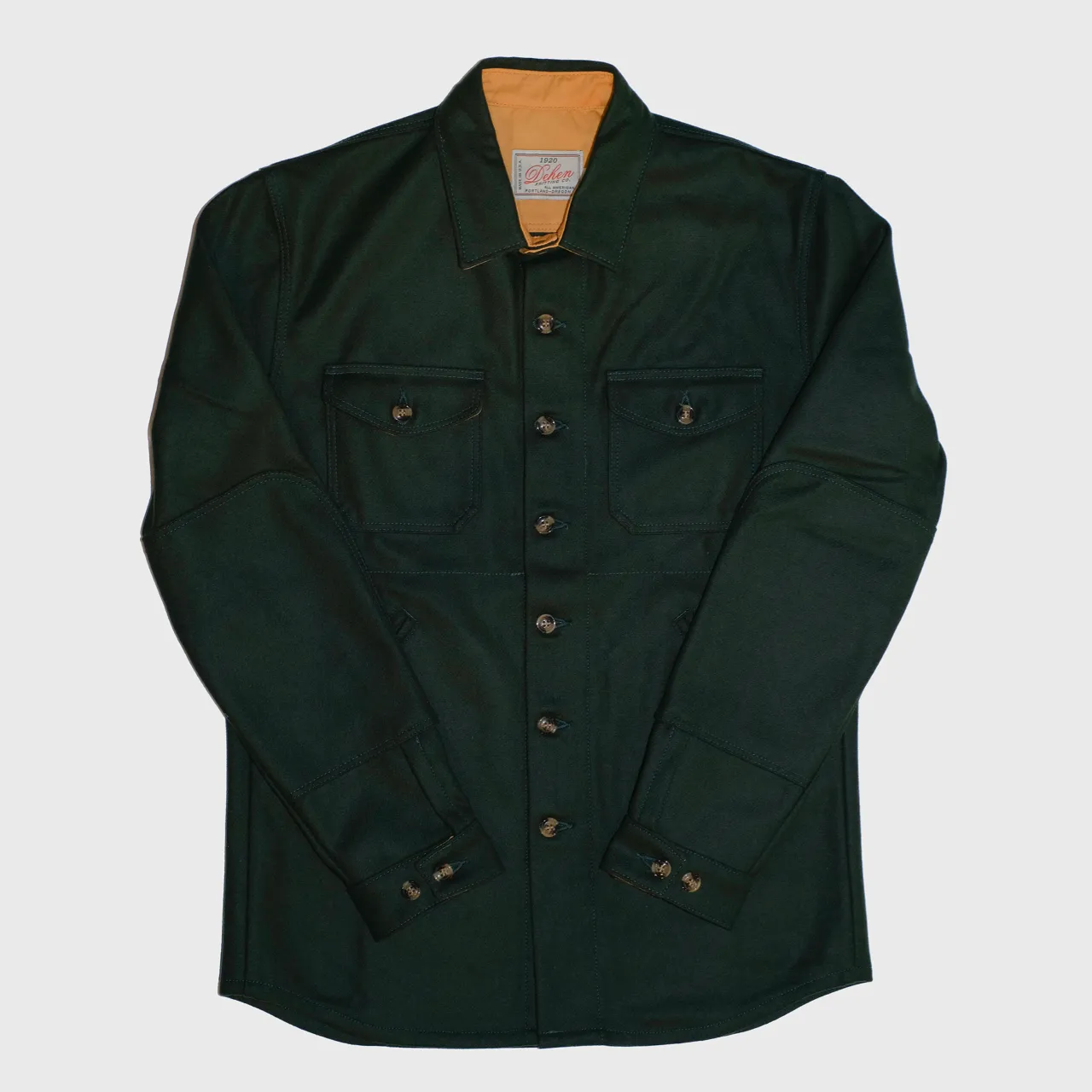 Crissman Overshirt Wool Pine sold by Brooklyn Clothing Co.