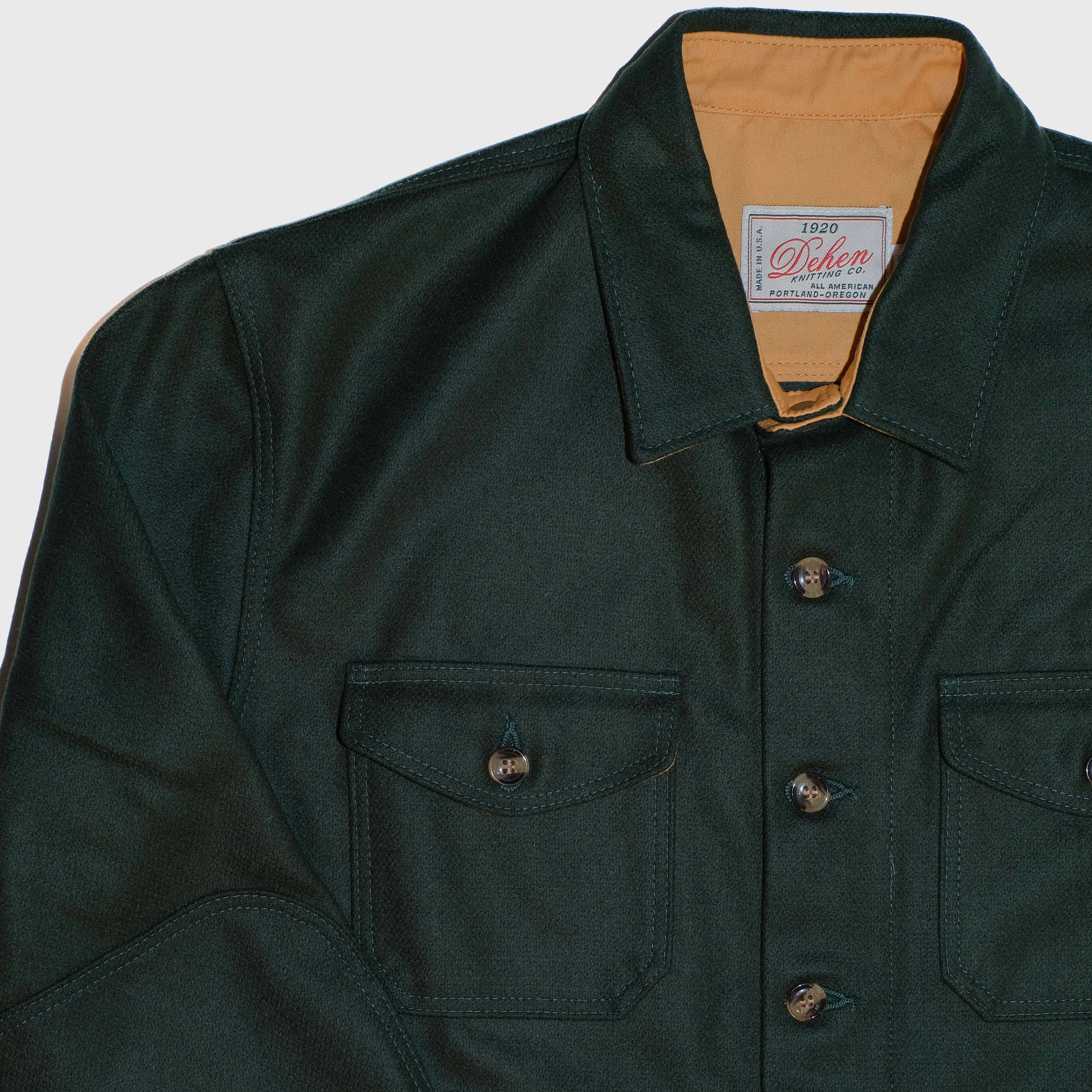 Crissman Overshirt Wool Pine sold by Brooklyn Clothing Co. product image thumbnail 2
