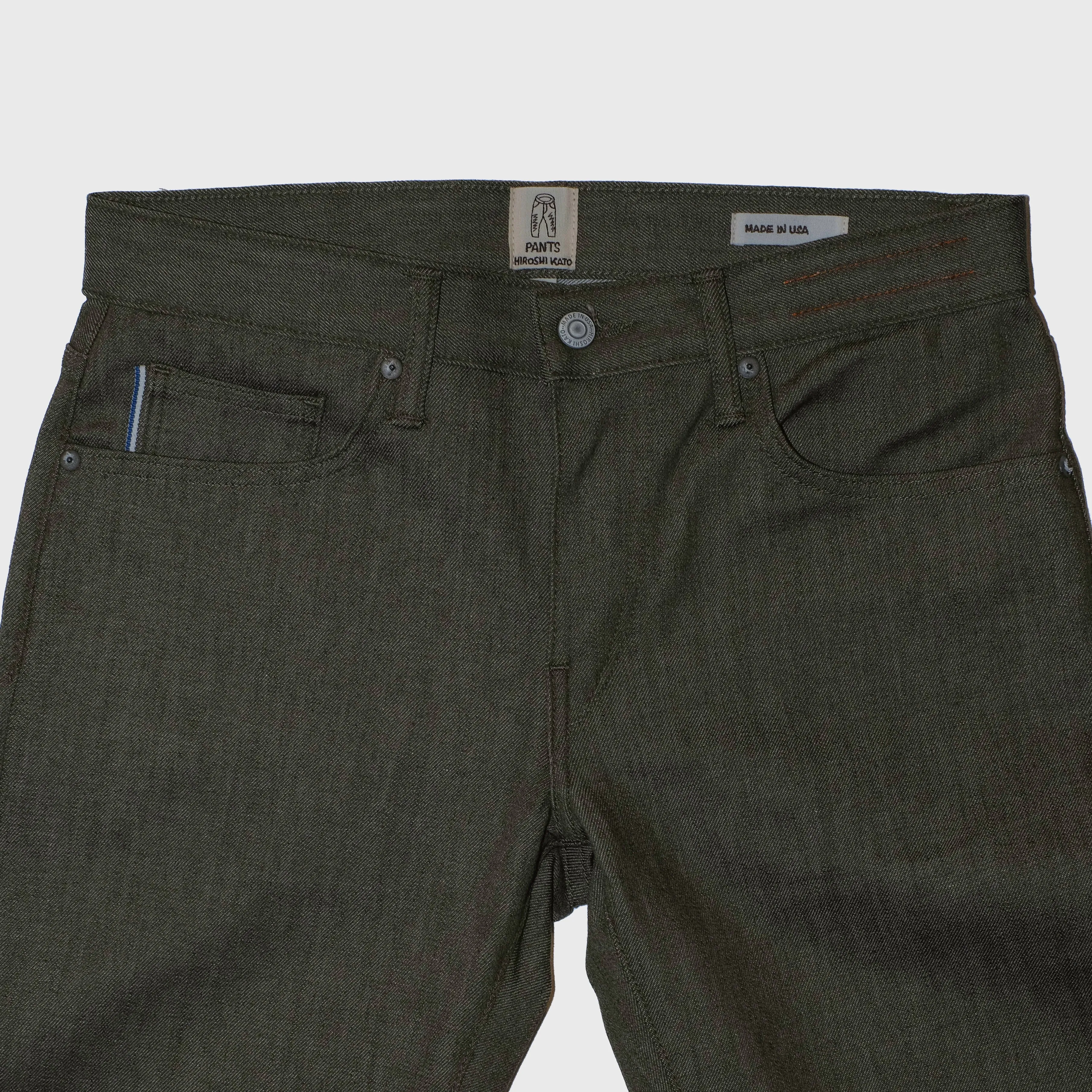 The Hammer Straight 10.5oz Dark Green Raw Selvedge Denim sold by Brooklyn Clothing Co. product image thumbnail 3