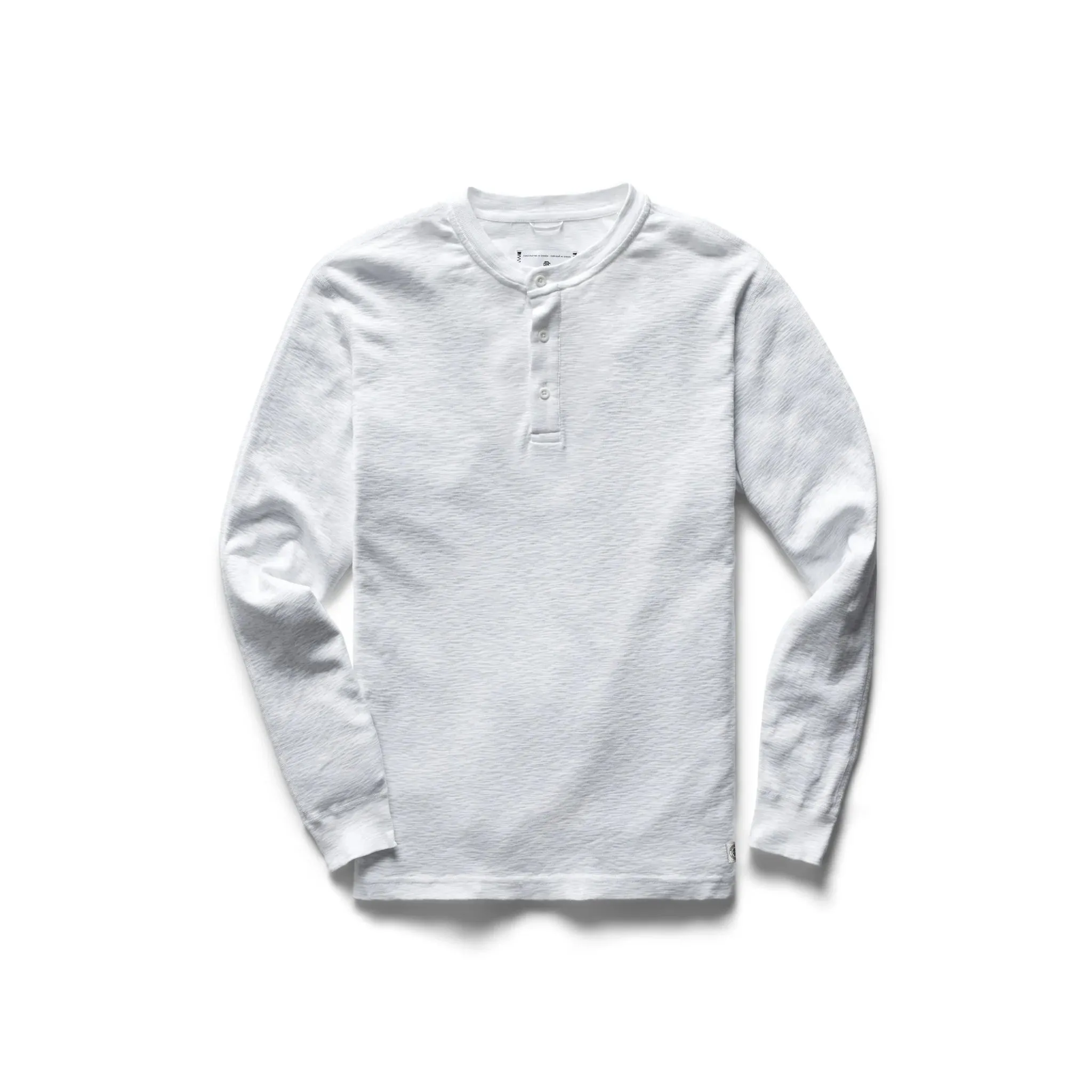 1x1 Slub Henley White sold by Brooklyn Clothing Co.