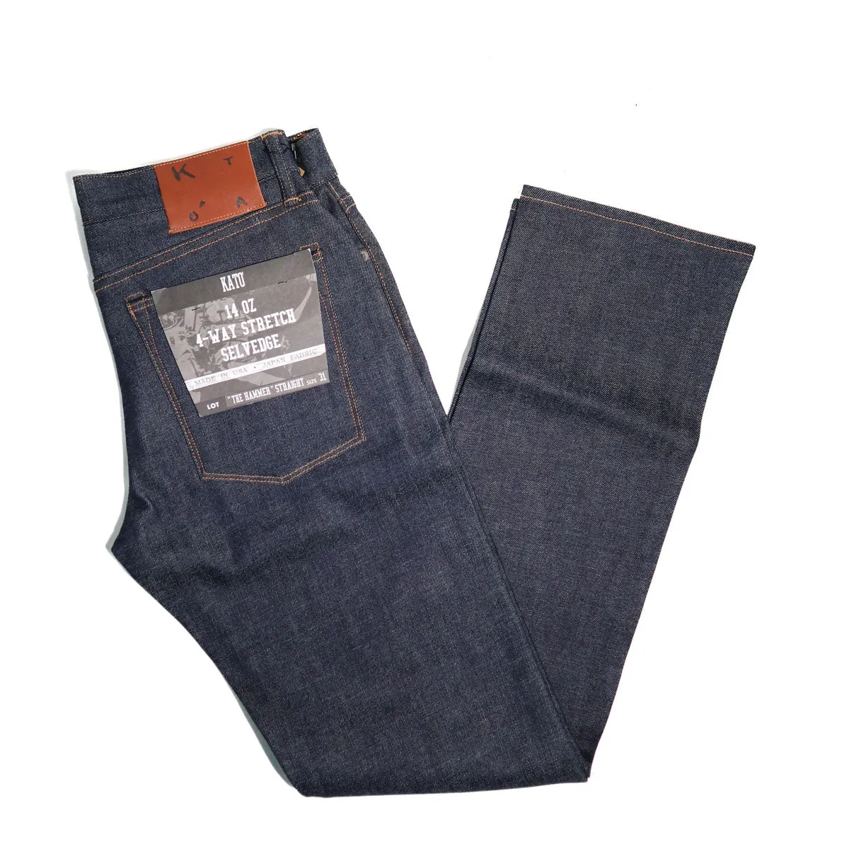 The Hammer Straight 14oz Indigo Raw Selvedge Denim sold by Brooklyn Clothing Co. product image thumbnail 2