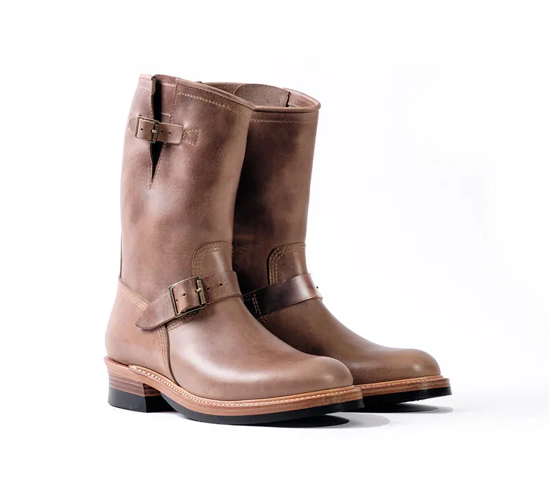 LK-003 Wabash Engineer Boots Horween CXL Natural sold by Brooklyn Clothing Co.