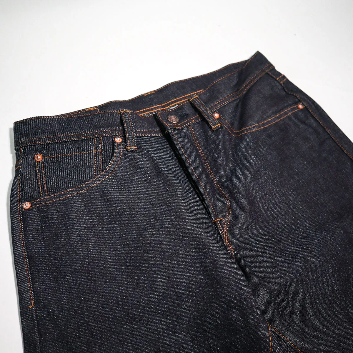AKT03 Dry Indigo 13.5oz Japanese Selvedge Denim Regular Straight sold by Brooklyn Clothing Co. product image thumbnail 4