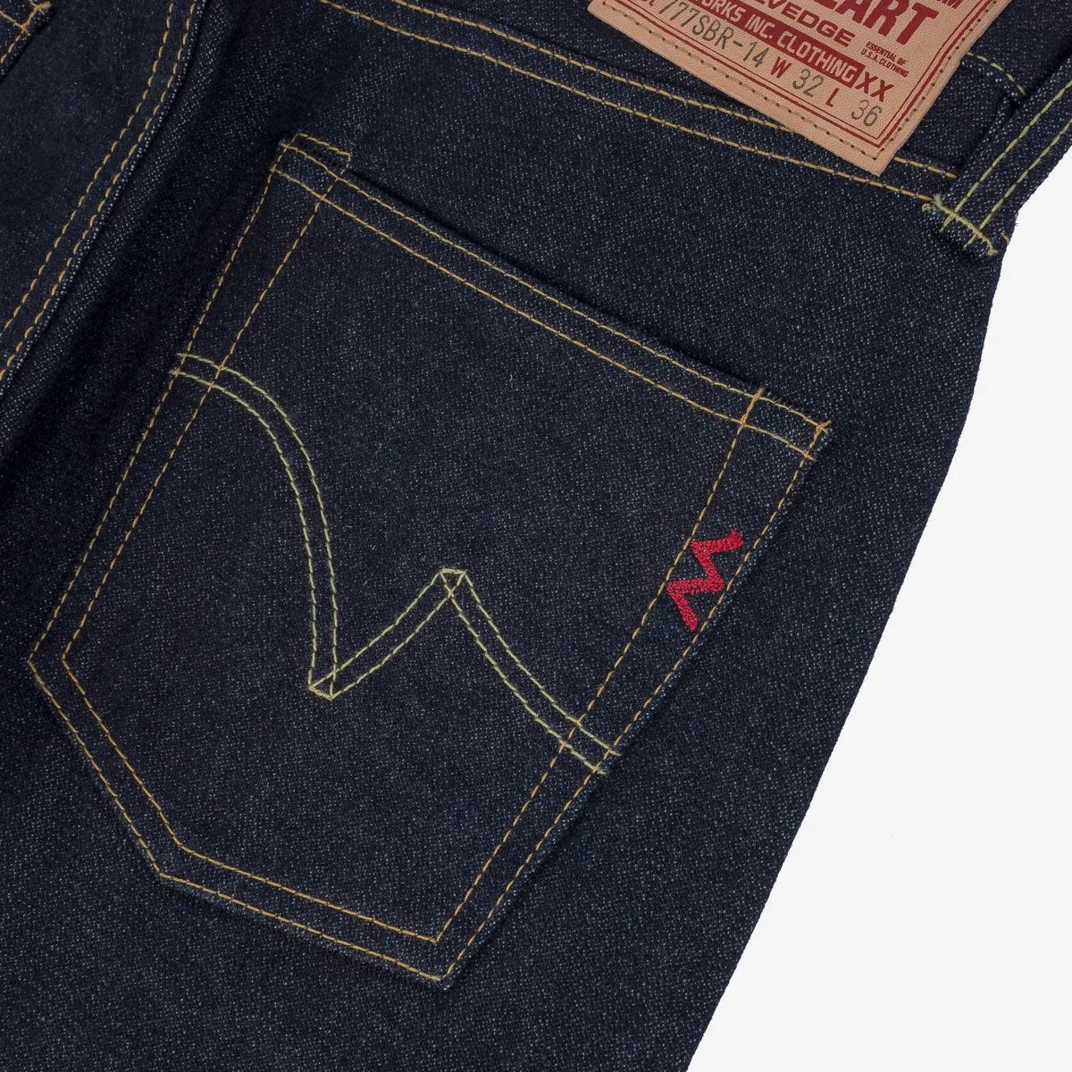 IH-777SBR-14 14oz Broken Twill Selvedge Denim Slim Taper Indigo sold by Brooklyn Clothing Co. product image thumbnail 4