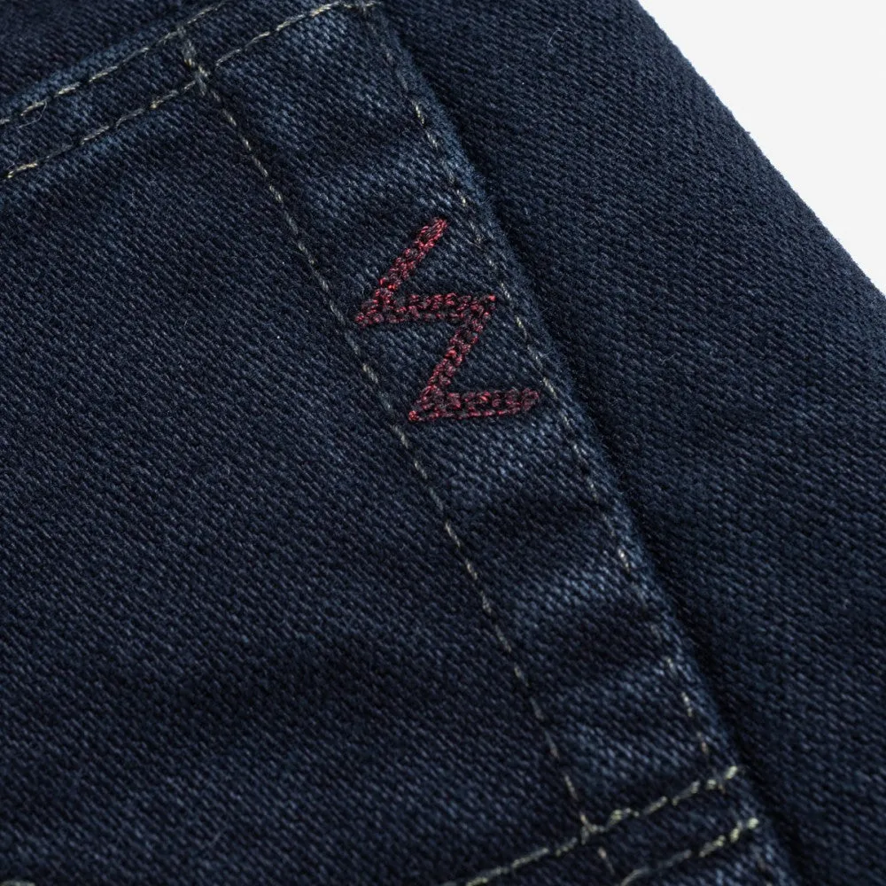 IH-888SBR-14od 14oz Broken Twill Selvedge Denim Relaxed Taper Indigo Overdyed Black sold by Brooklyn Clothing Co. product image thumbnail 3