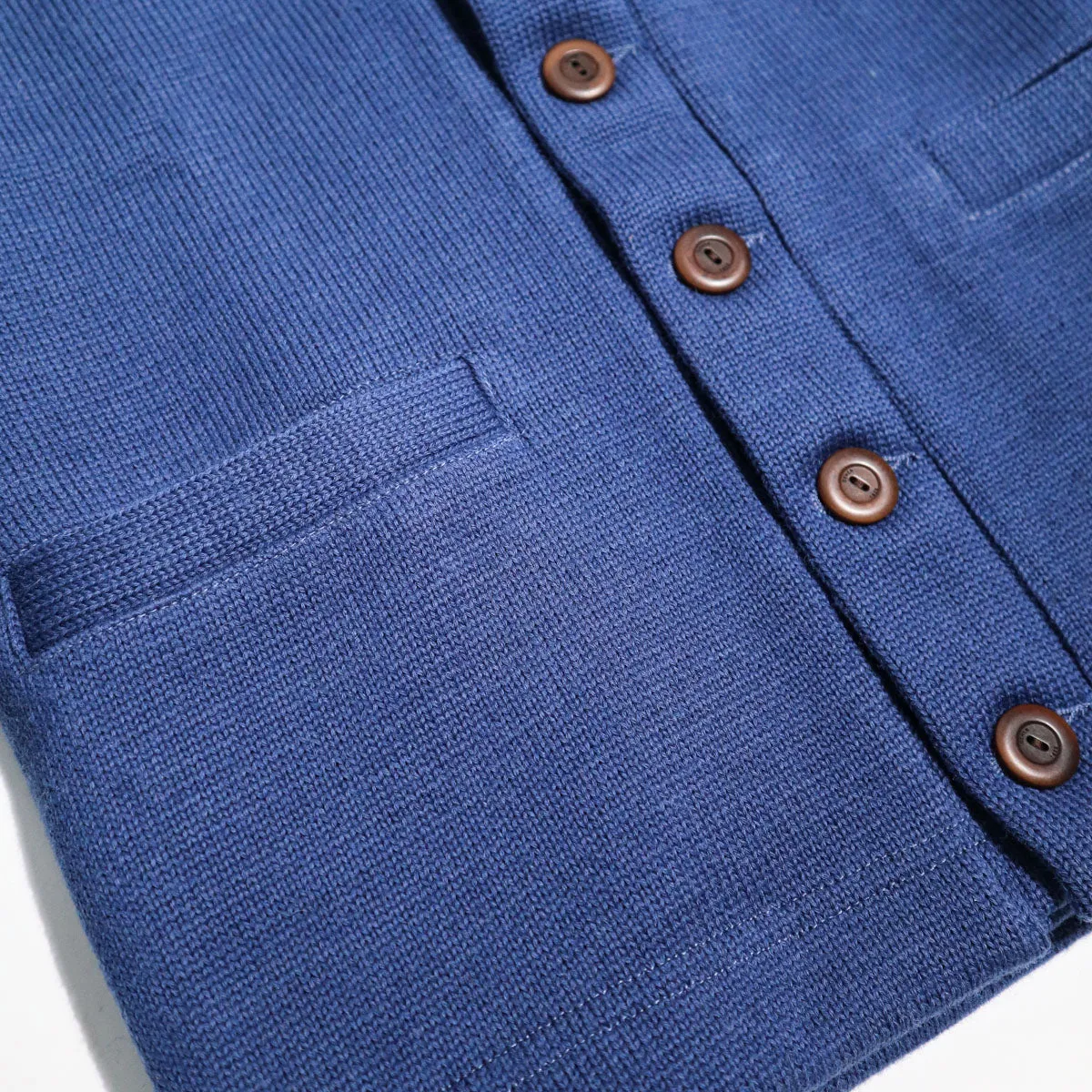 Brooklyn x Dehen Classic Cardigan Sweater Bridge Blue sold by Brooklyn Clothing Co. product image thumbnail 4