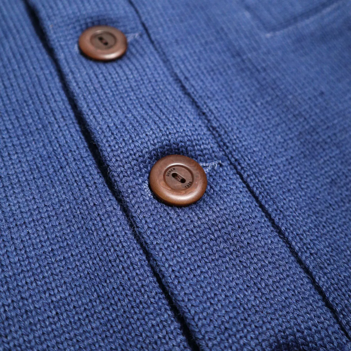 Brooklyn x Dehen Classic Cardigan Sweater Bridge Blue sold by Brooklyn Clothing Co. product image thumbnail 5