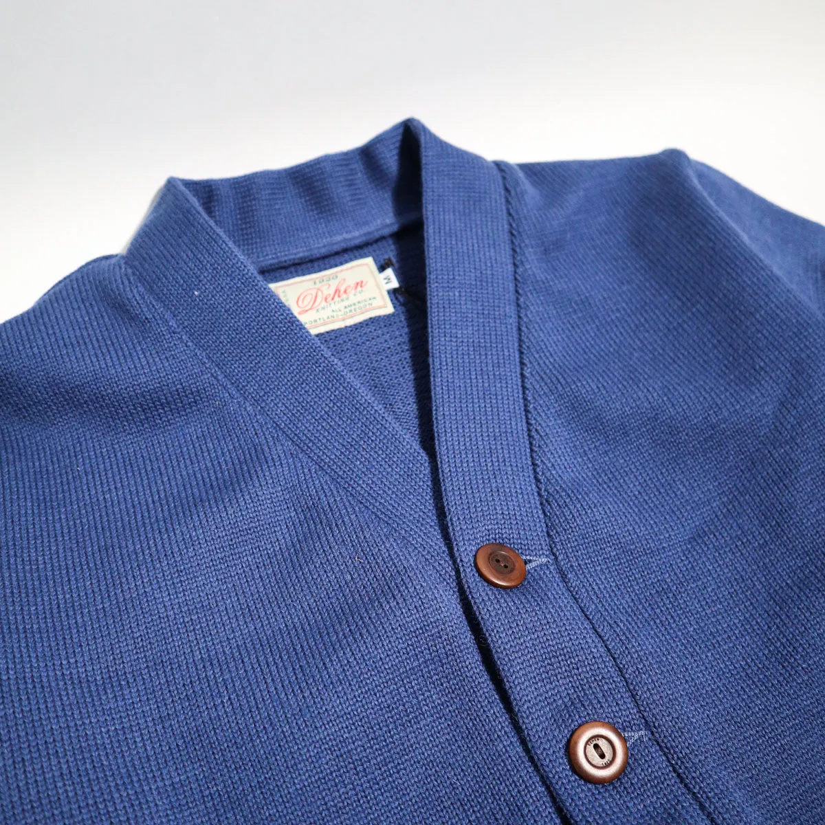 Brooklyn x Dehen Classic Cardigan Sweater Bridge Blue sold by Brooklyn Clothing Co. product image thumbnail 2
