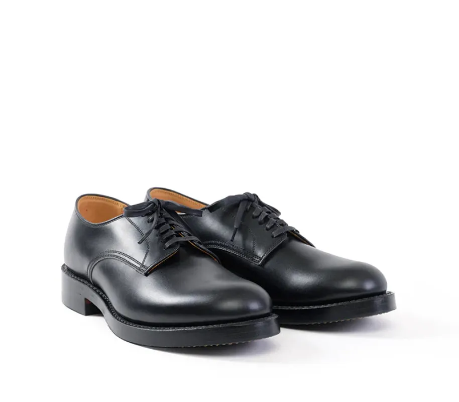 LK-029 USN Low Quarter Shoes French Calf Black sold by Brooklyn Clothing Co.