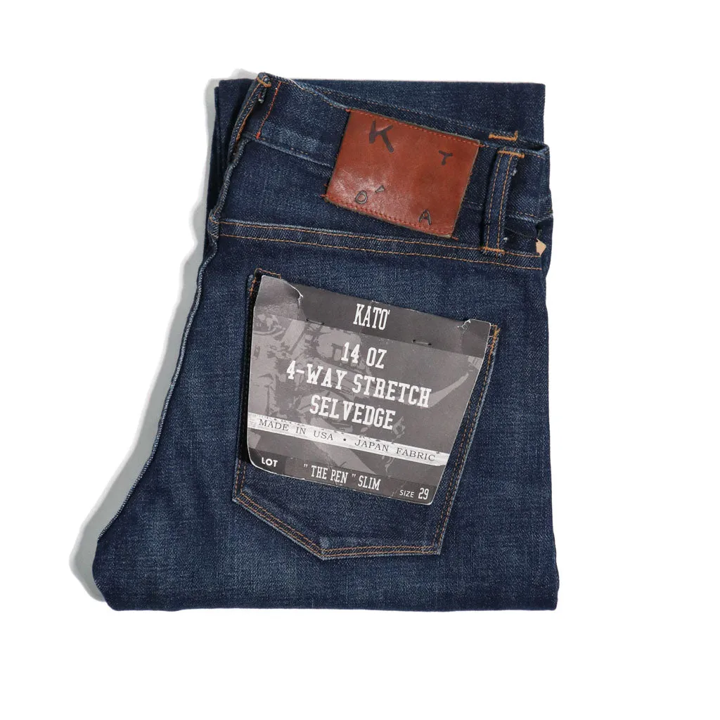 The Pen 14oz Tyler Selvedge Denim sold by Brooklyn Clothing Co.