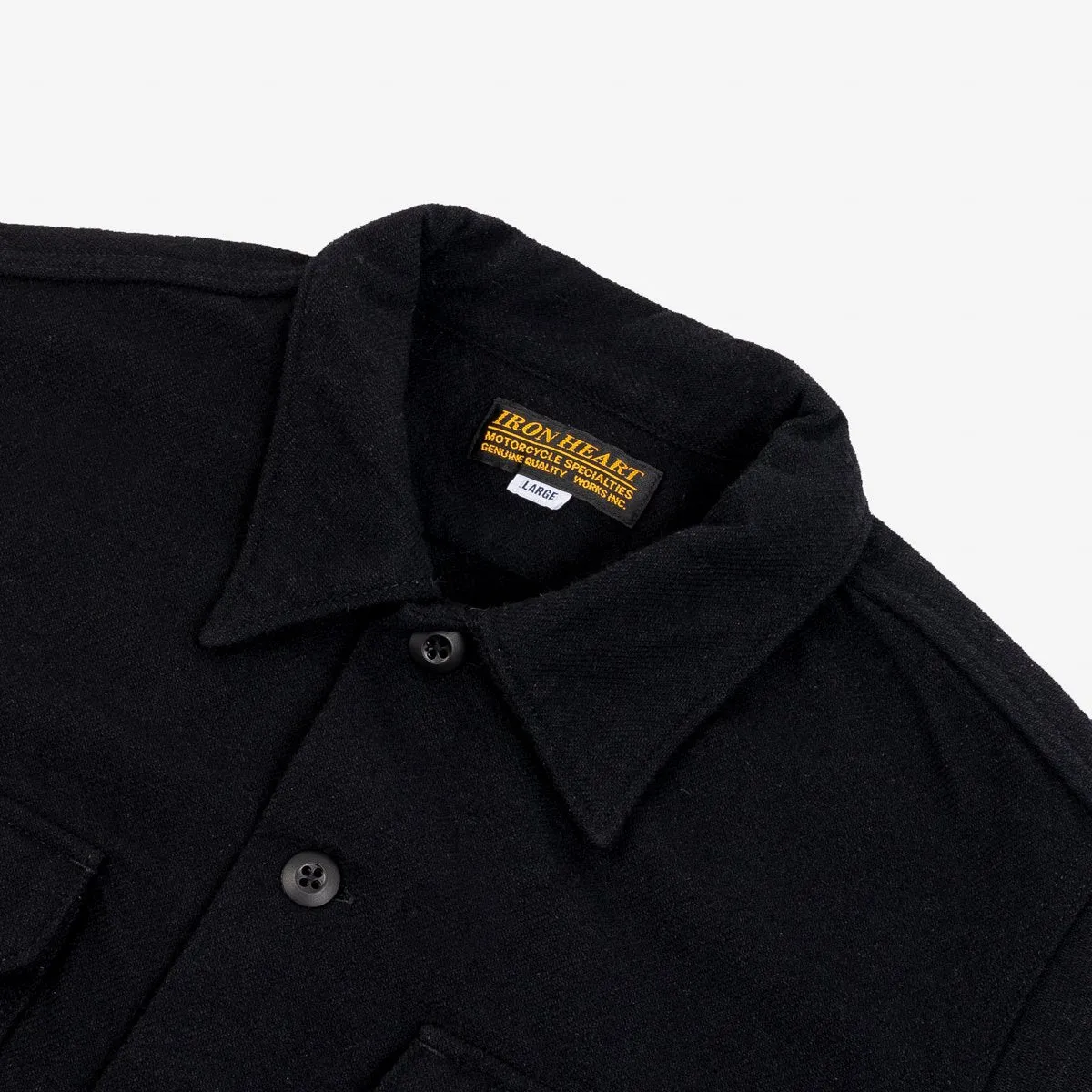 IHSH-346-BLK 10oz Recycled Nylon Mechanic Work Shirt Black sold by Brooklyn Clothing Co. product image thumbnail 2