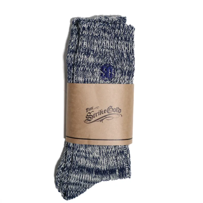 SGA2301 Remnant Yarn Socks Blue sold by Brooklyn Clothing Co.
