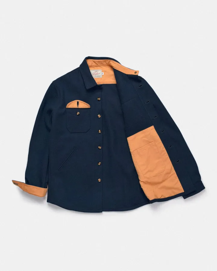 Crissman Overshirt Wool Dark Navy sold by Brooklyn Clothing Co. product image thumbnail 2