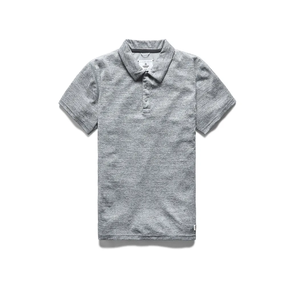 Solotex Mesh Polo Heather Grey sold by Brooklyn Clothing Co.