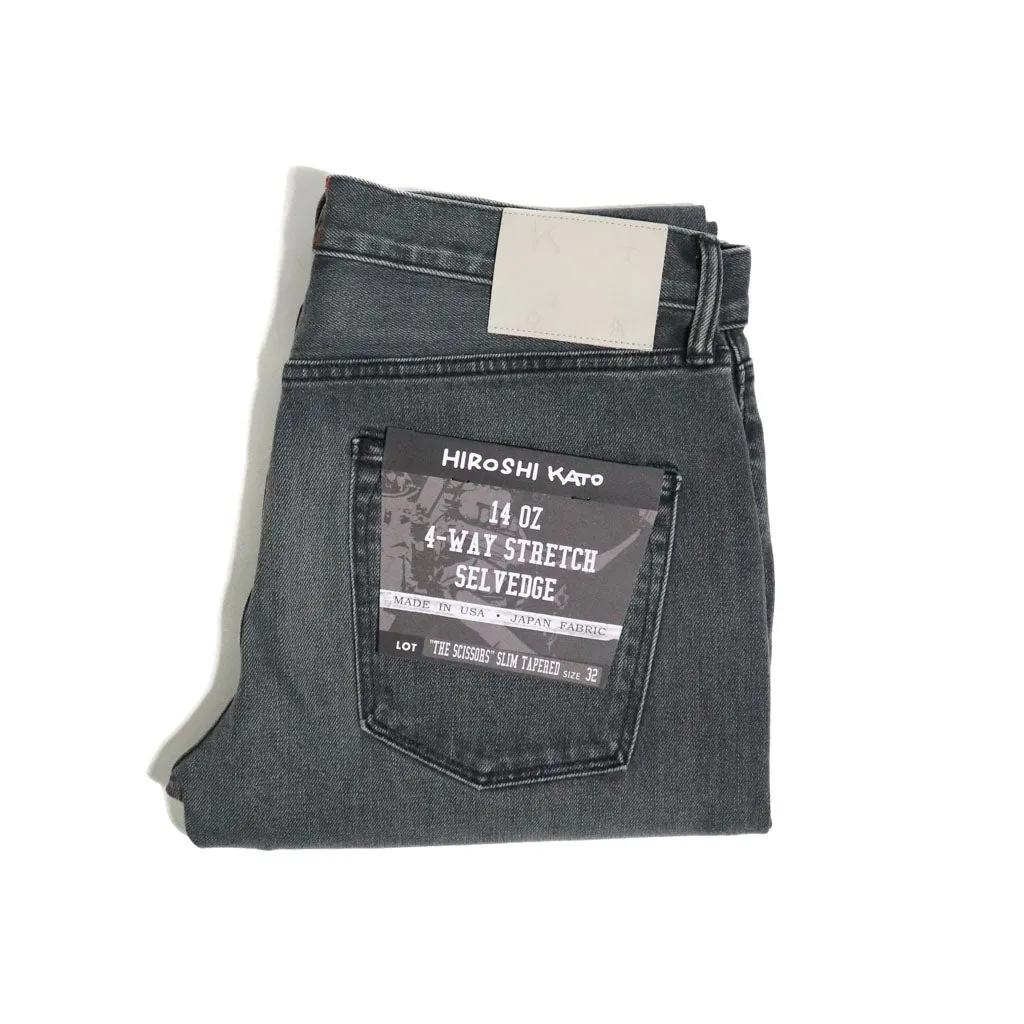 The Scissors 14oz Jack Selvedge Denim sold by Brooklyn Clothing Co.