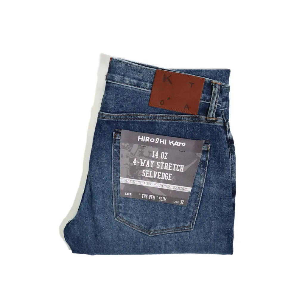 The Pen 14oz Mani Selvedge Denim sold by Brooklyn Clothing Co.