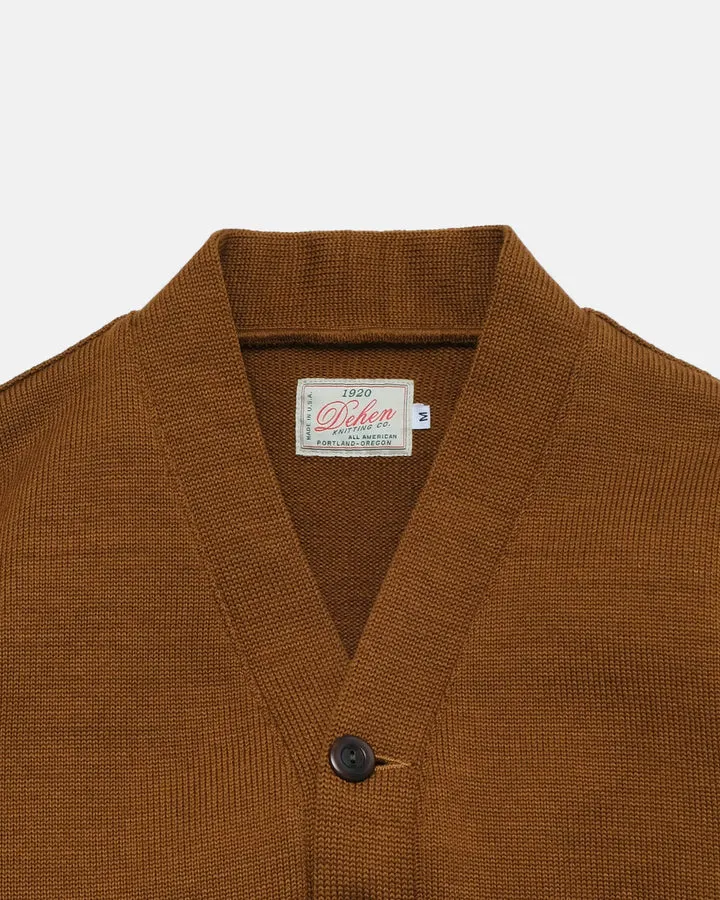 Classic Cardigan Sweater Whiskey sold by Brooklyn Clothing Co. product image thumbnail 2