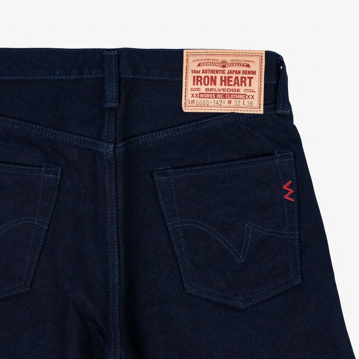 IH-666S-142ii 14oz Selvedge Denim Slim Straight Indigo/Indigo sold by Brooklyn Clothing Co. product image thumbnail 3