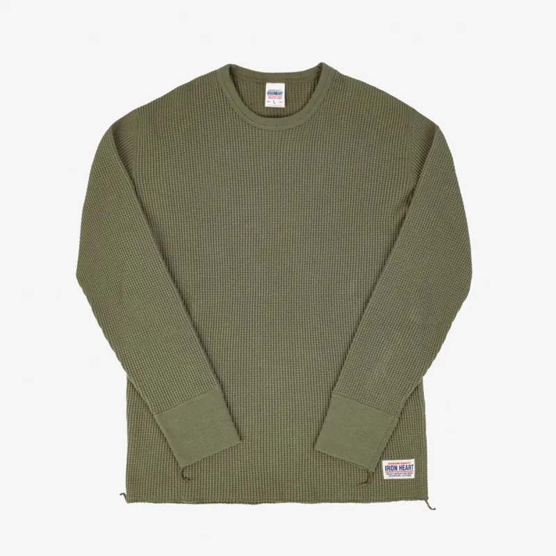 IHTL-1301-OLV Long Sleeve Thermal Crew Neck Olive sold by Brooklyn Clothing Co.
