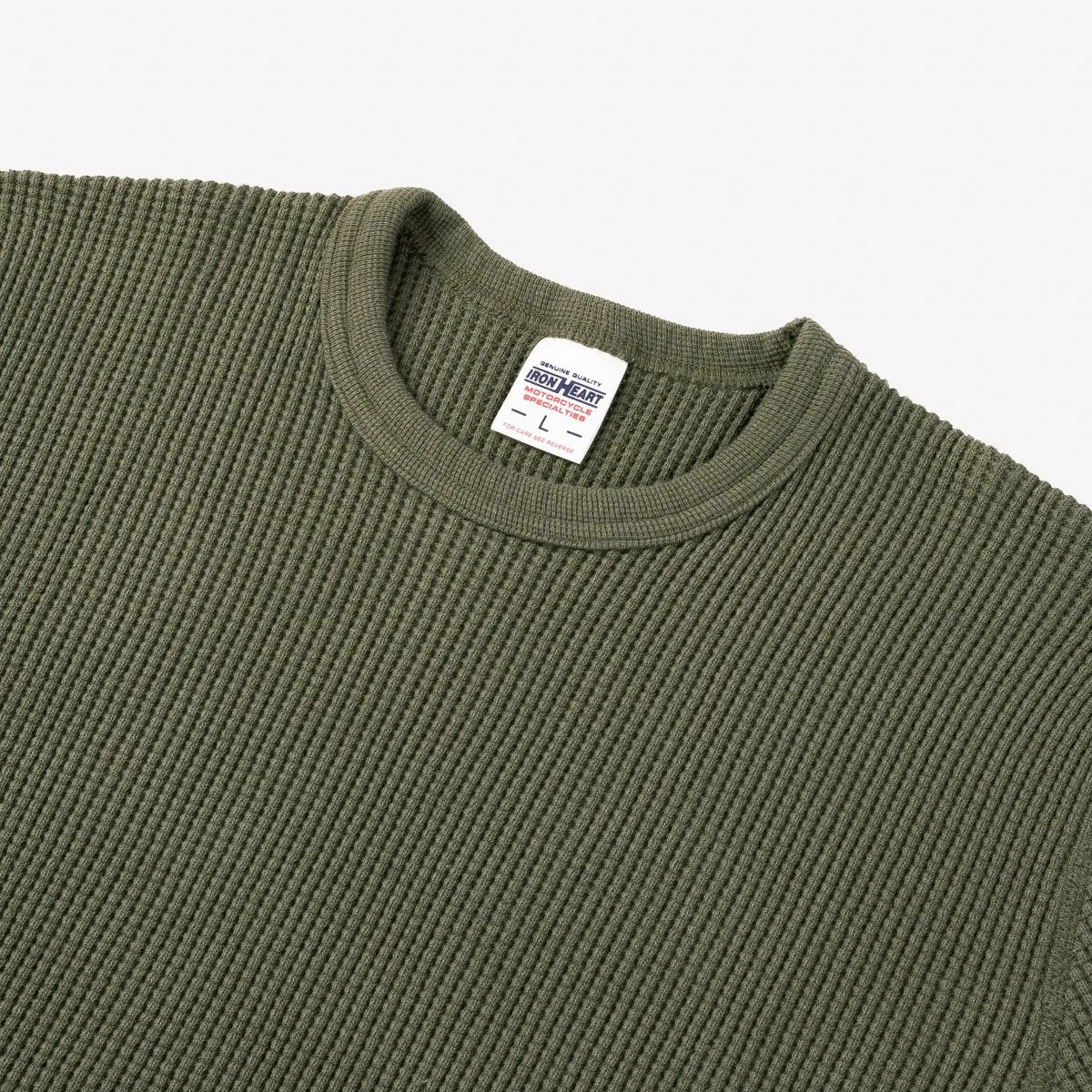 IHTL-1301-OLV Long Sleeve Thermal Crew Neck Olive sold by Brooklyn Clothing Co. product image thumbnail 2
