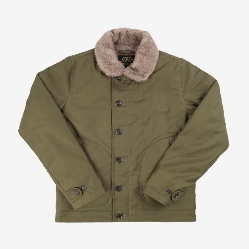 IHM-35-ODG Whipcord N1 Deck Jacket Olive Drab Green sold by Brooklyn Clothing Co.
