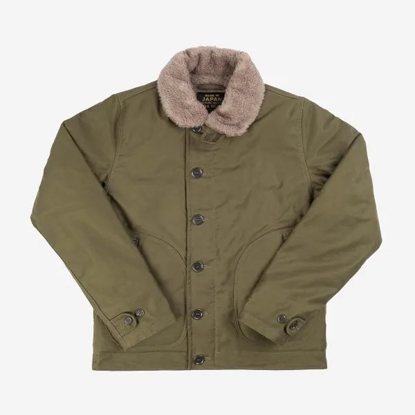 IHM-35-ODG Whipcord N1 Deck Jacket Olive Drab Green sold by Brooklyn Clothing Co.