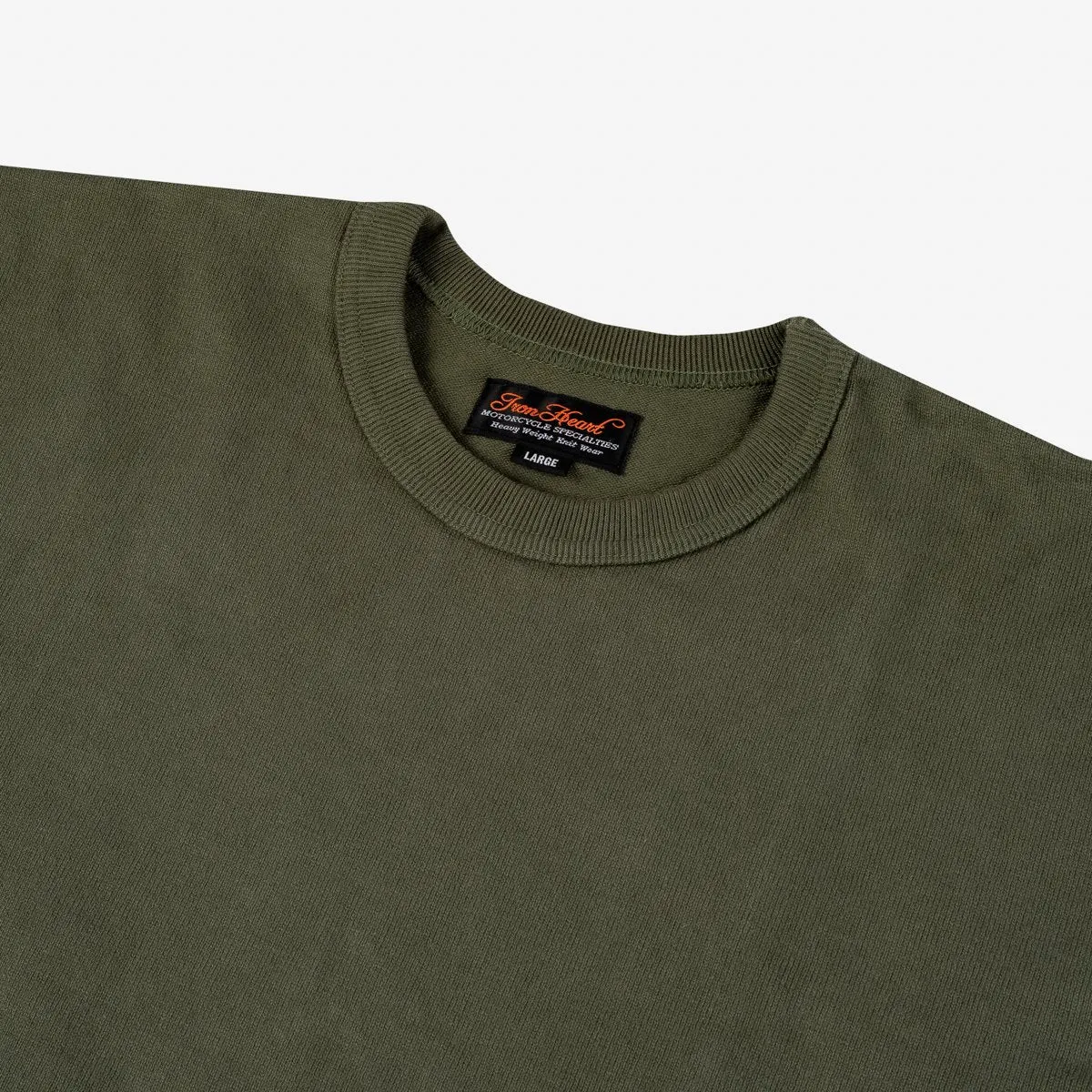 IHTL-1501-OLV 11oz Cotton Knit Crewneck Sweater Olive sold by Brooklyn Clothing Co. product image thumbnail 2