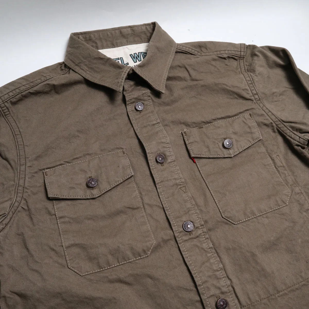Travel Shirt Olive sold by Brooklyn Clothing Co. product image thumbnail 3