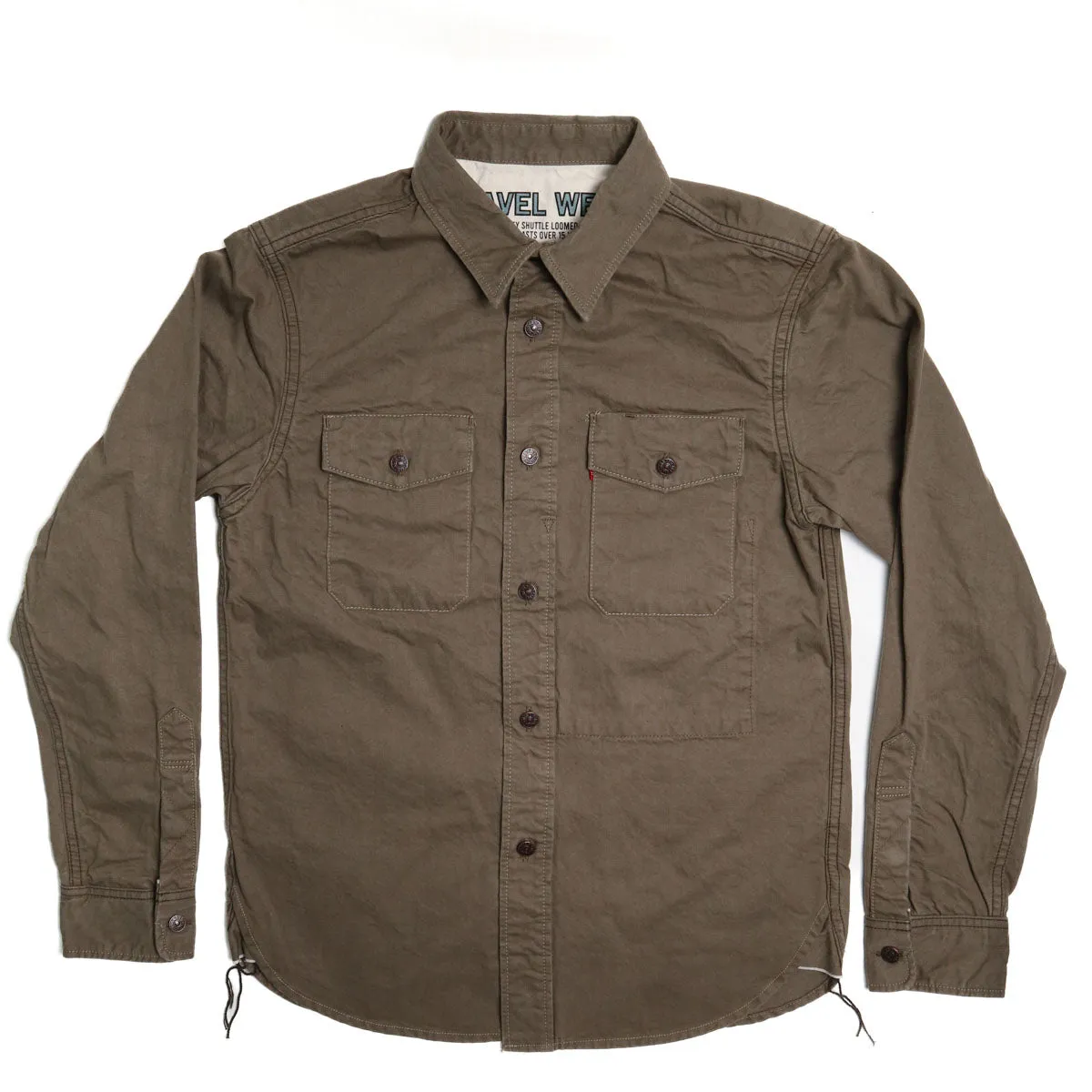 Travel Shirt Olive sold by Brooklyn Clothing Co.
