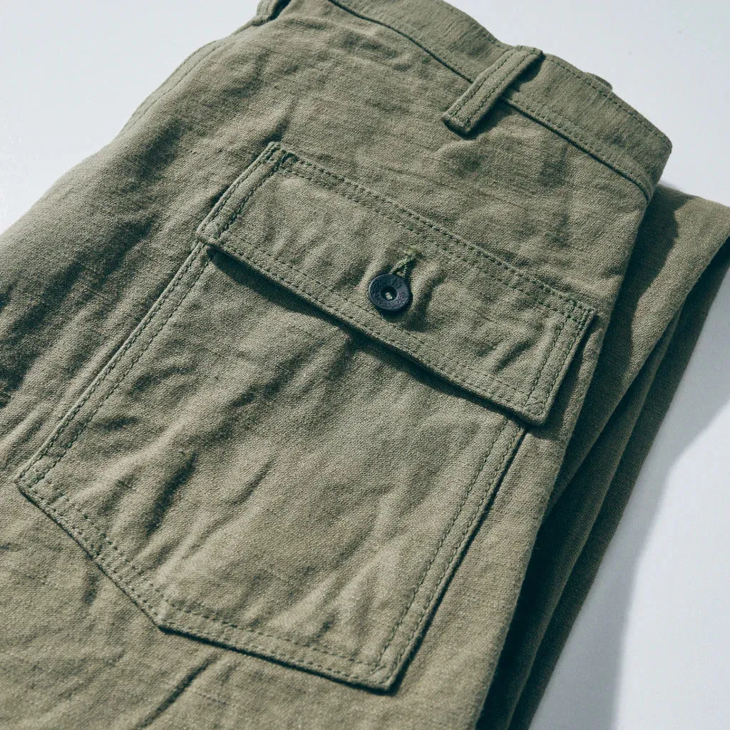 SJ52BP 15oz Heavy Baker Pant Olive sold by Brooklyn Clothing Co. product image thumbnail 4