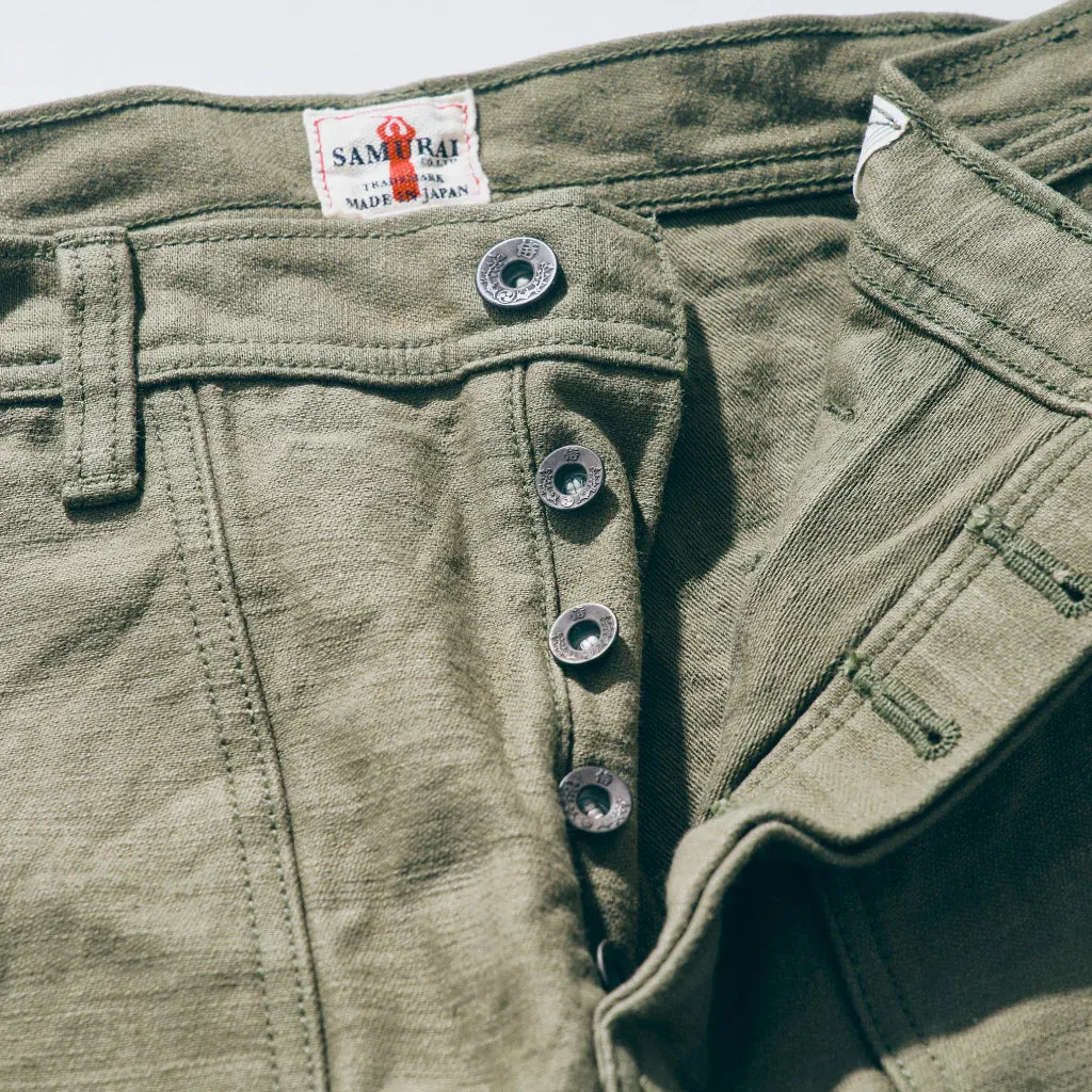 SJ52BP 15oz Heavy Baker Pant Olive sold by Brooklyn Clothing Co. product image thumbnail 5